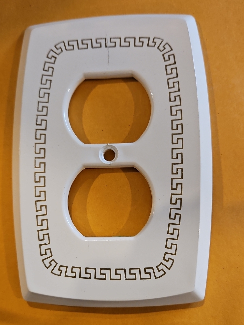 White Decorative Outlet Cover Plate